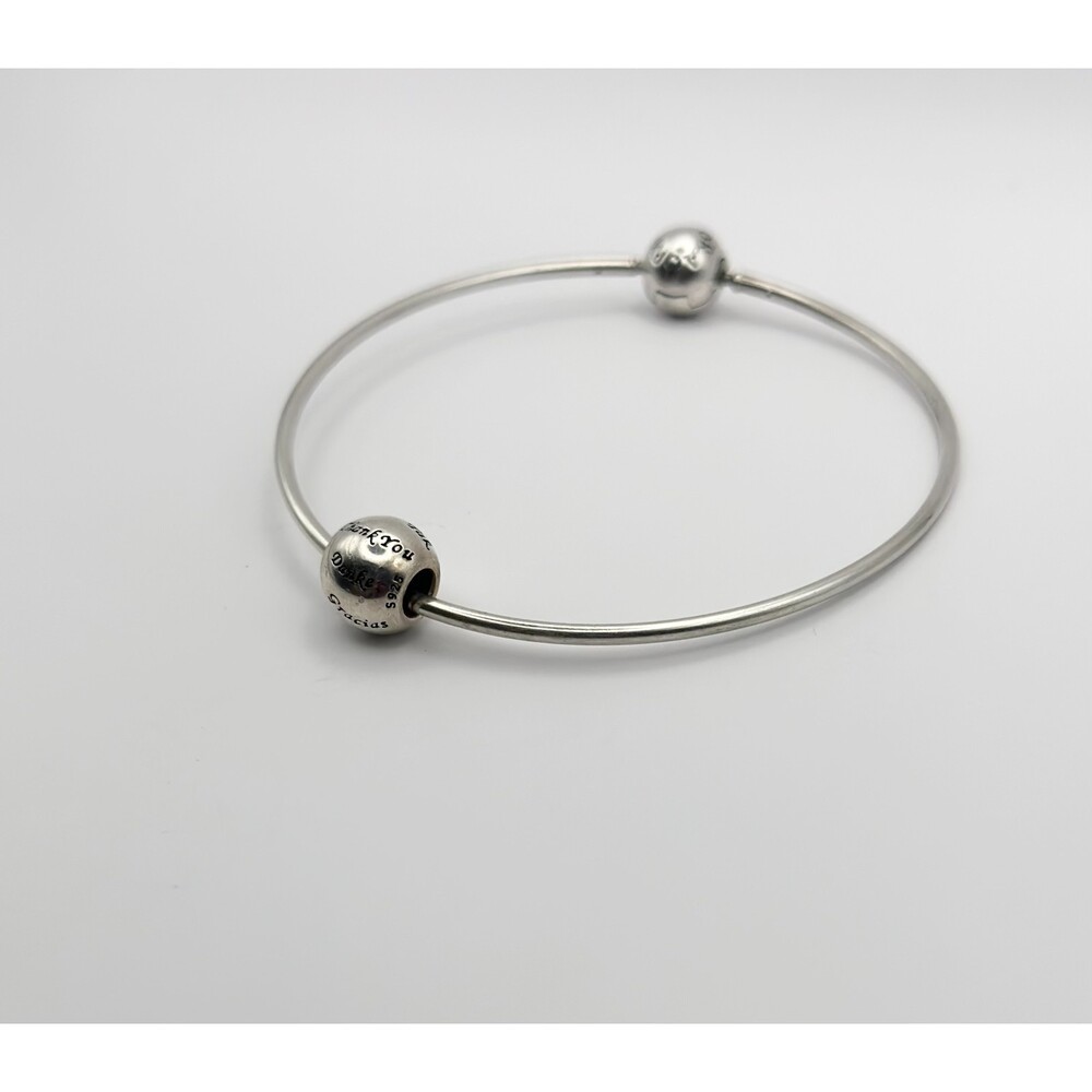 Pandora Many Thanks Silver 925 Authentic Charm Bead - Picture 2 of 2